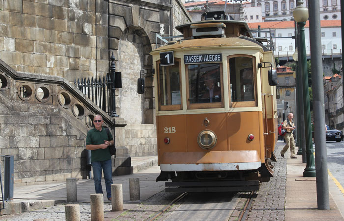 Tranvía de Oporto.