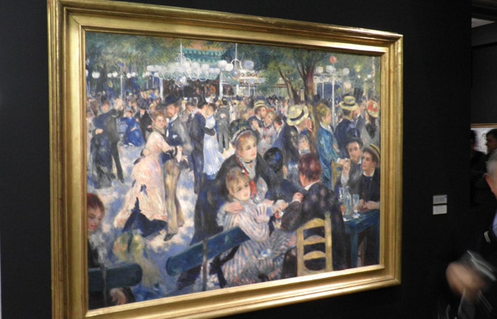 Baile en el Moulin de la Galette de Renoir en el Museo de Orsay de París Puente del Alma