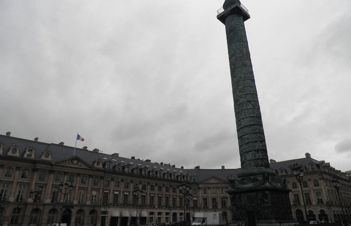 Plaza de la Vendome de París Puente del Alma