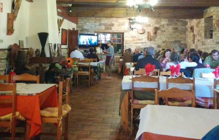 Interior del restaurante El Dorado de Foios Portugal