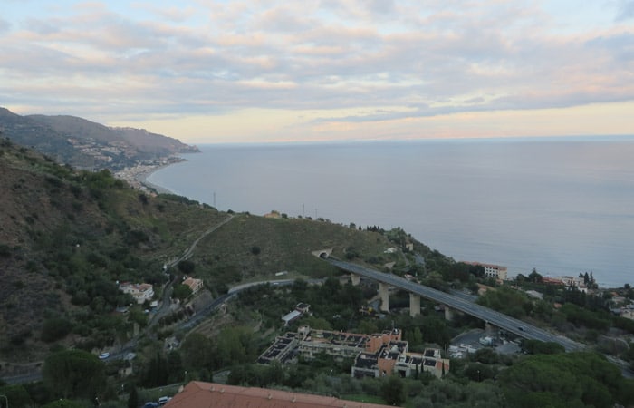 Vista desde el B&B La Terrazza Sul Mare de Taormina Sicilia