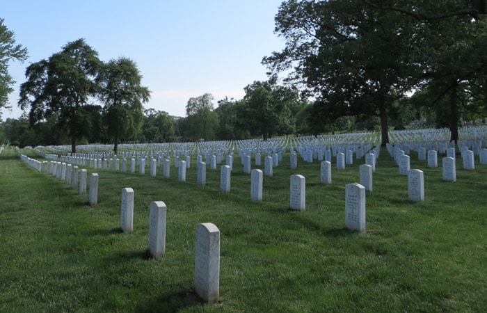 Tumbas del Cementerio Nacional de Arlington Washington
