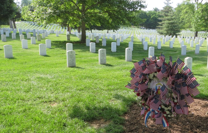 Vista del Cementerio Nacional de Arlington Washington