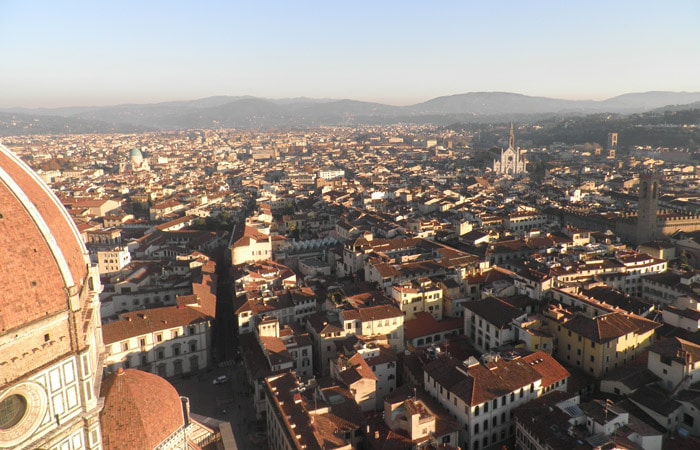 Otra vista desde el Campanario de Giotto qué visitar en Florencia
