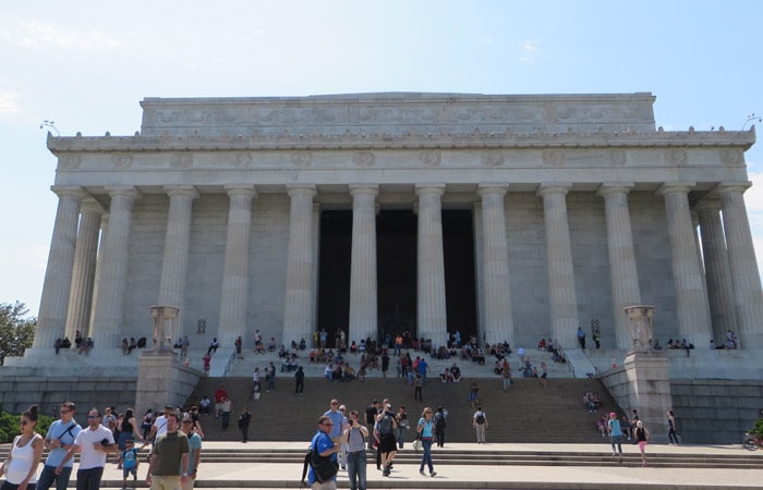 Exterior del Monumento a Lincoln Washington