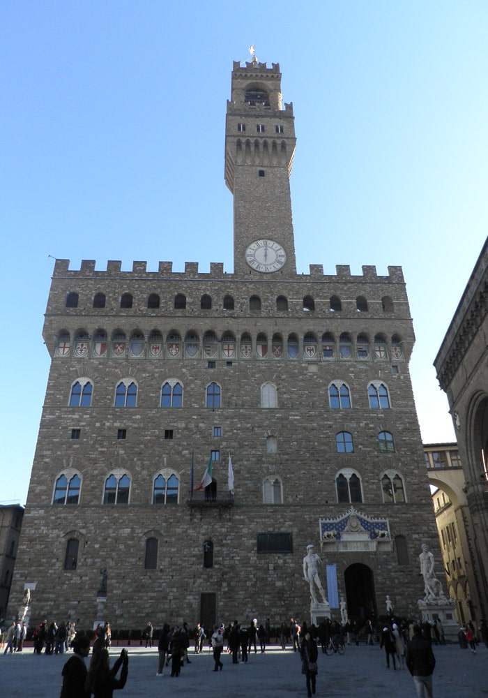 Palazzo Vecchio en la Piazza della Signoria qué visitar en Florencia