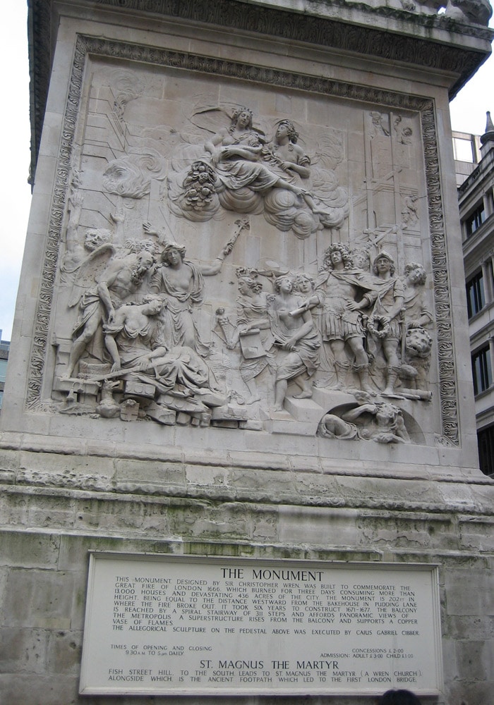 Base de The Monument tres días en Londres
