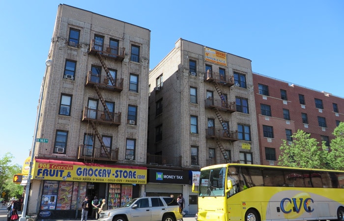 Edificios del Bronx contrastes de Nueva York