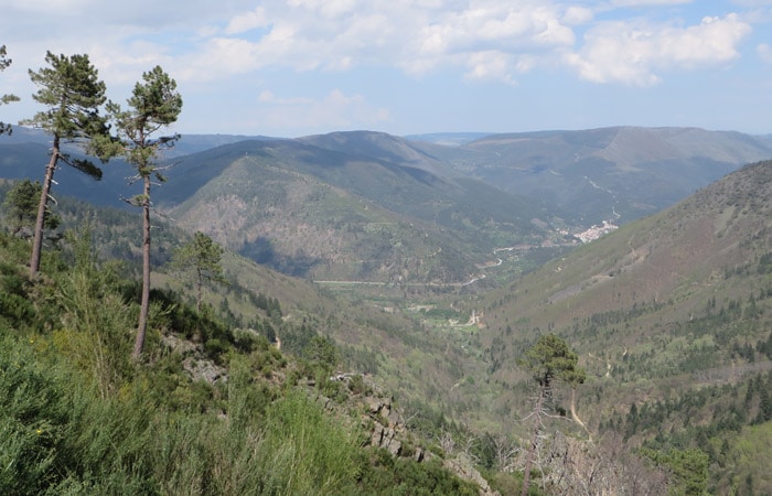 Vista de la Ribeira de Leandres Ruta del Jabalí