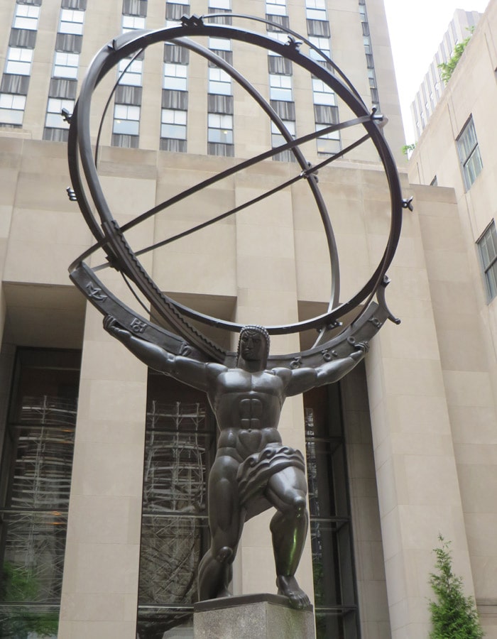 Estatua de Atlas en el Rockefeller Center