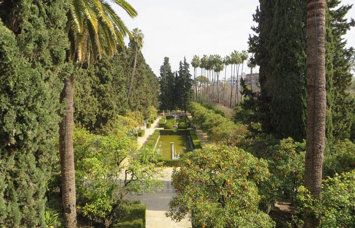 Jardines de los Reales Alcázares monumentos de Sevilla