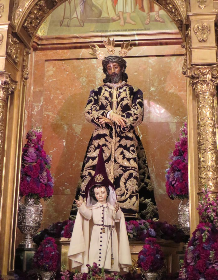 Jesús de la Sentencia en la basílica de la Macarena