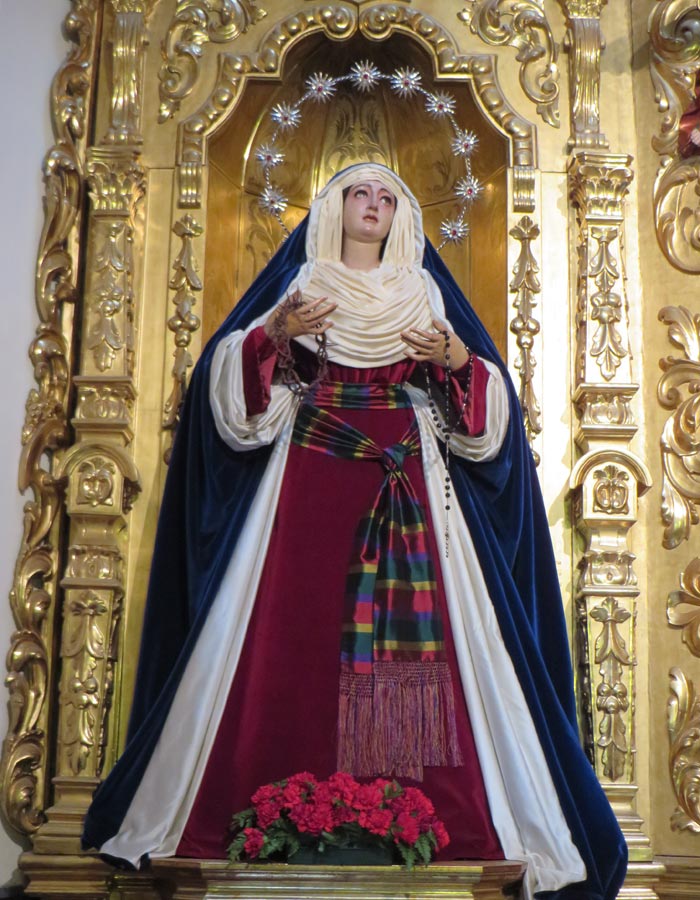 Madre de Dios de la Palma en la iglesia de San Pedro vírgenes de Sevilla