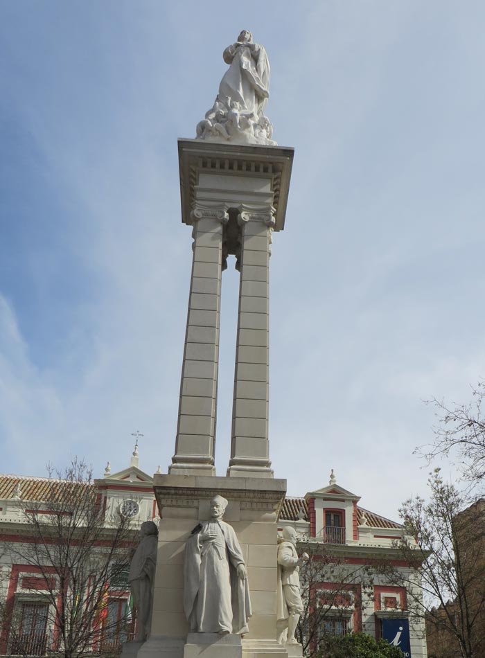 Monumento de la Inmaculada Concepción en la plaza del Triunfo monumentos de Sevilla