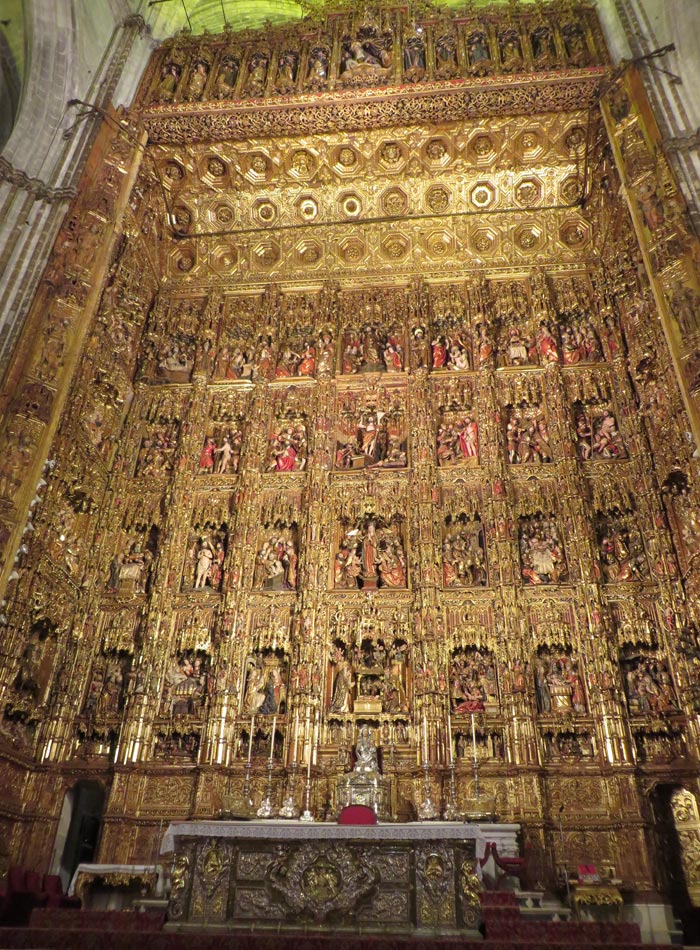 Retablo mayor de la Catedral monumentos de Sevilla