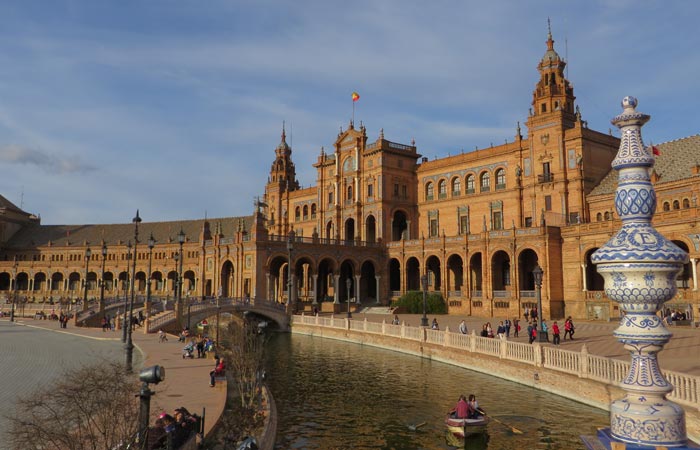 Vista de la Plaza de España monumentos de Sevilla