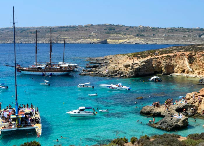 Lago Azul de la isla de Comino qué hacer en Malta