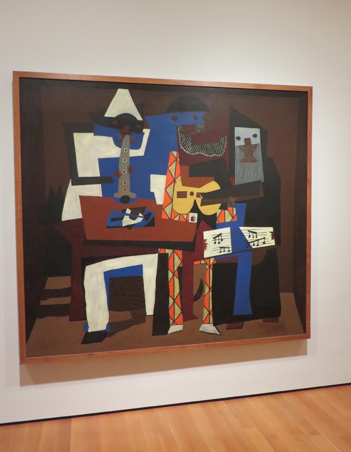"Tres músicos" de Picasso en el MoMA