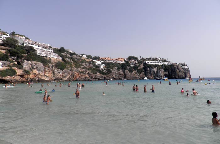 Vista de Cala en Porter mejores calas de Menorca