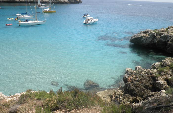 Vista de Cala Trebalúger mejores calas de Menorca