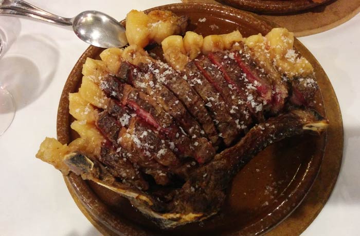 Carne vieja de vacuno del Rivas restaurantes en Salamanca provincia