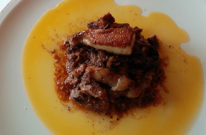 Rabo de toro con foie del Casa Pacheco restaurantes en Salamanca provincia
