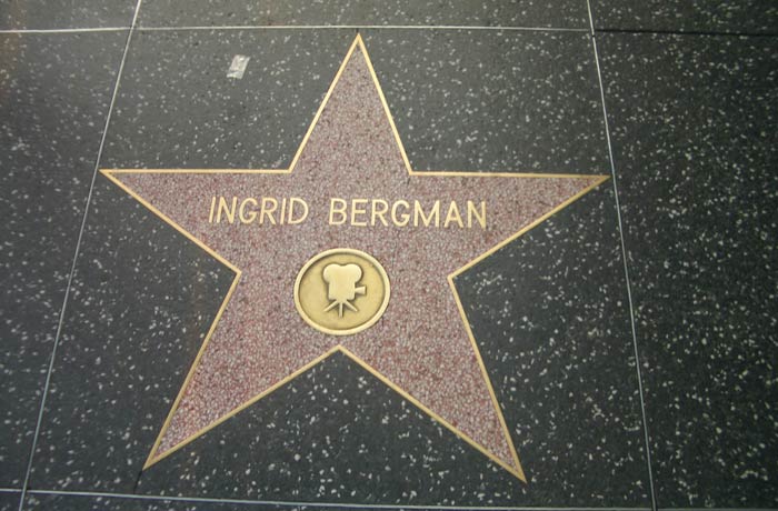 Estrella de Ingrid Bergman Paseo de la Fama de Hollywood