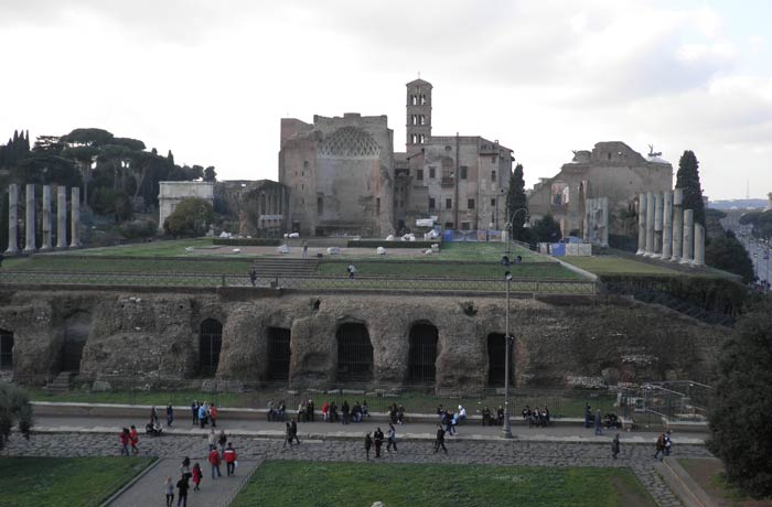 Vista del Foro desde el Coliseo