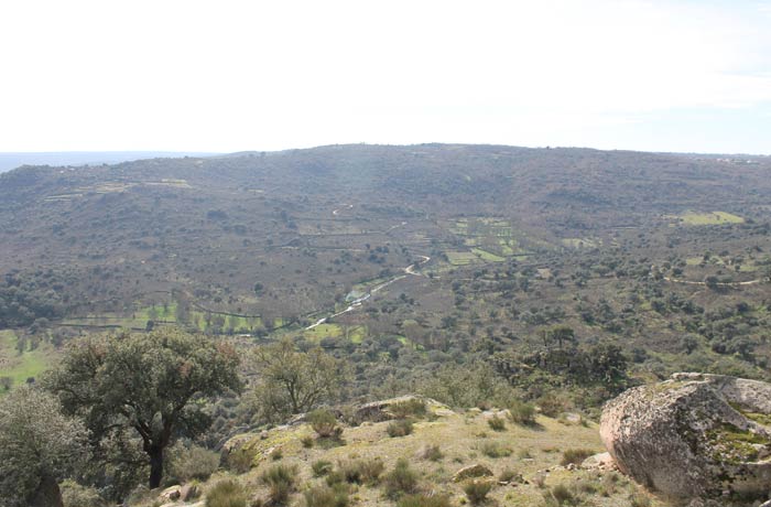 Vistas del valle del Río Coa desde el Castillo Castelo Mendo