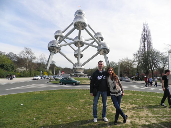 Vista del Atomium de Bruselas