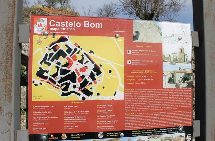 Mapa turístico de Castelo Bom