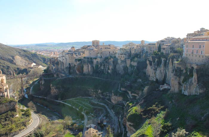 Vista desde el barrio del Castillo Cuenca en tres días