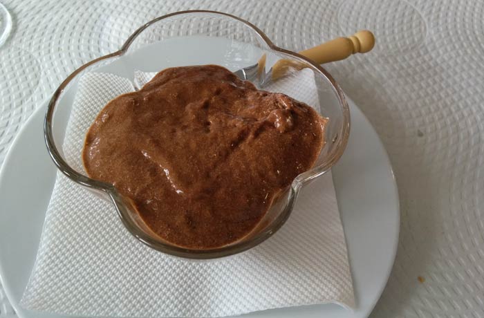 Mousse de chocolate comer en Miranda do Douro