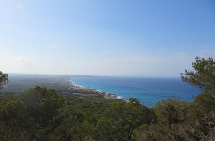 Vistas desde el Mirador de Formentera