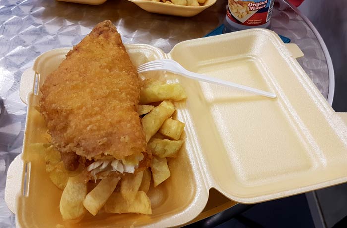 Fish an chips en Belfast una semana en Irlanda