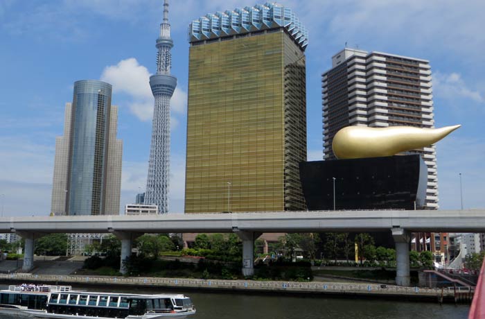 Edificio Flamme d'Or en Tokio curiosidades de Japón
