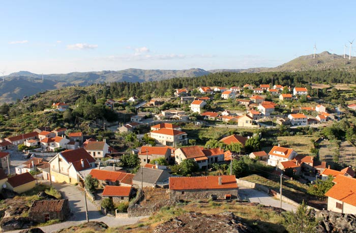 Pueblo moderno de Sortelha donde se concentra su población