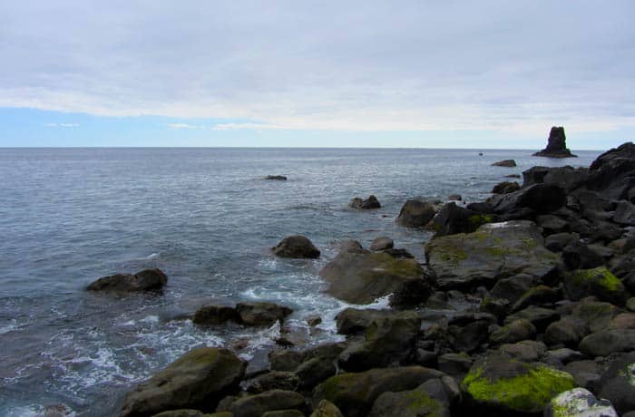 Paisaje rocoso del Calhau da Lapa playas de Madeira