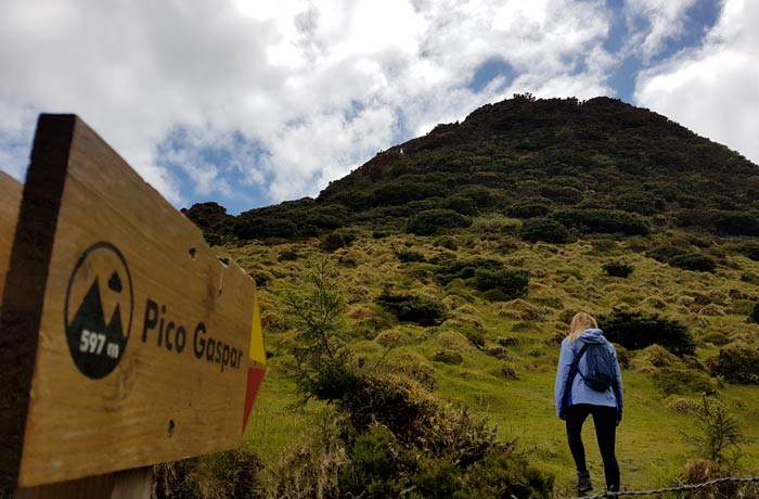 Subiendo el pico Gaspar en Terceira viajar a las Azores por libre
