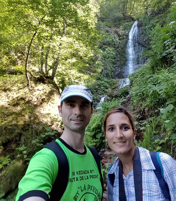 Selfie ante la cascada del Xiblu