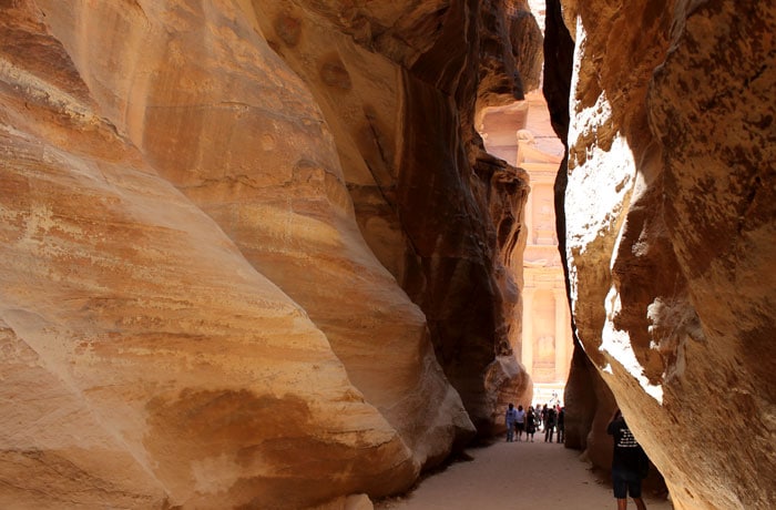 El Siq y el Tesoro al fondo que ver en Petra