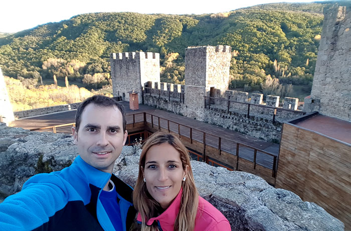 Selfie en el interior del castillo
