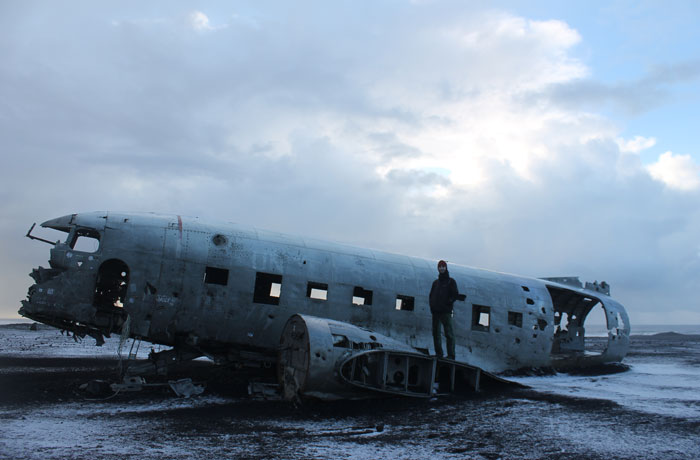 El avión DC-3 estrellado en Islandia