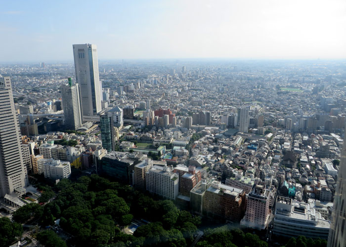 Vista de la ciudad de Tokio