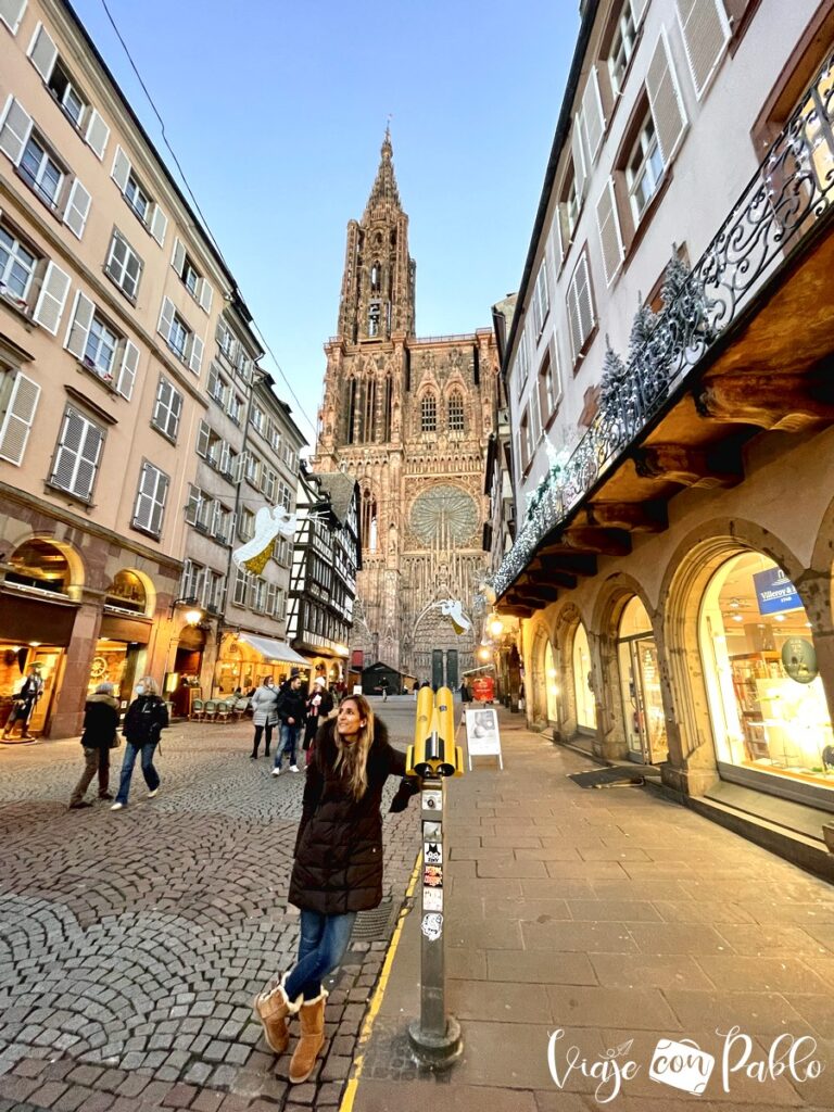 Vista de la catedral de Estrasburgo