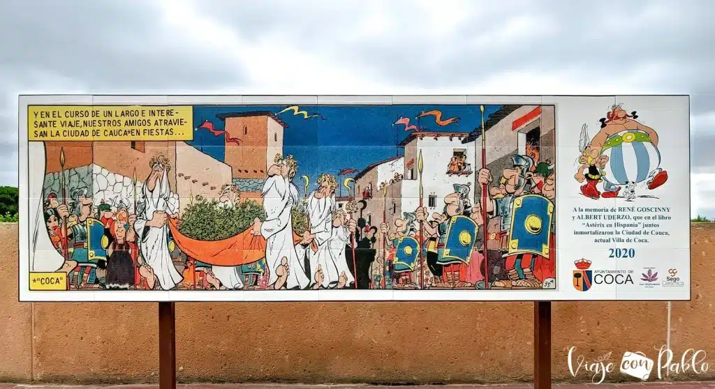 Mural de Astérix en Coca